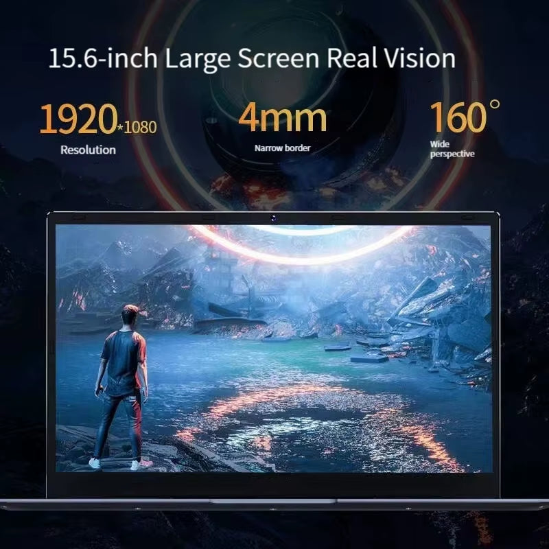 2025 New Ultraslim Dedicated Gaming Laptop 15.6 Inch Intel Core I7-1260+Mx550 4Gvideo  RAM Fingerprint Office Notebook