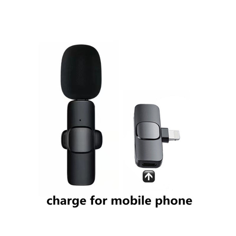 Portable Wireless Lavalier Microphone for iPhone & Android - Long Battery Life for Live Broadcasts and Gaming