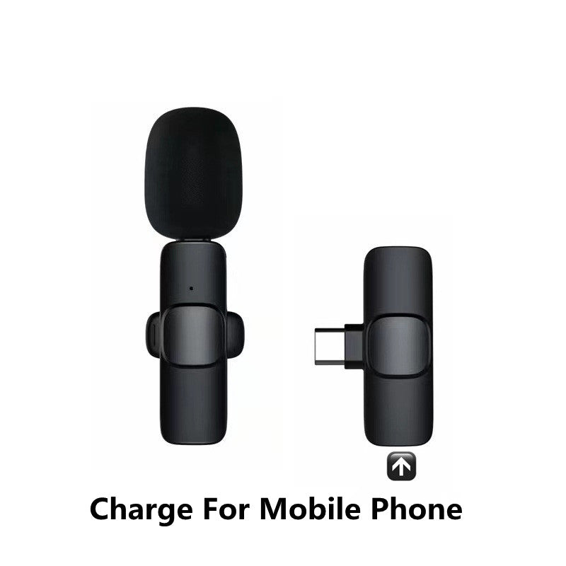 Portable Wireless Lavalier Microphone for iPhone & Android - Long Battery Life for Live Broadcasts and Gaming