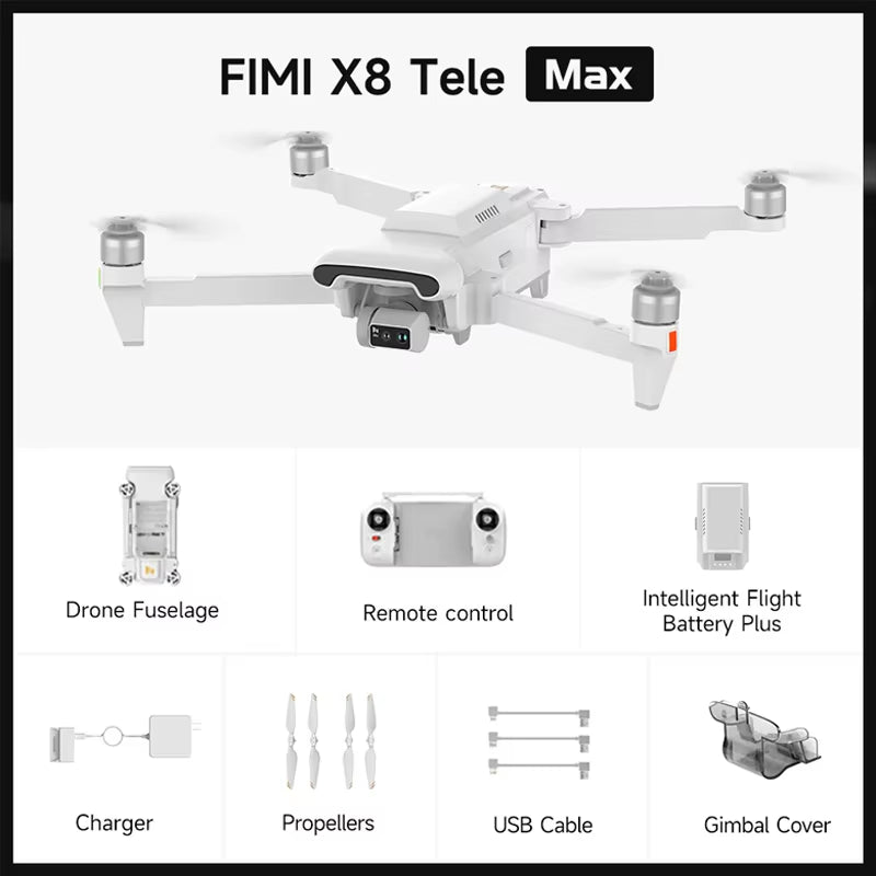 NEWEST  X8 TELE MAX Drones 4K Professional HDR 48MP 3-Axis Gimbal Camera Drones GPS 20KM RC Quadcopter 2025