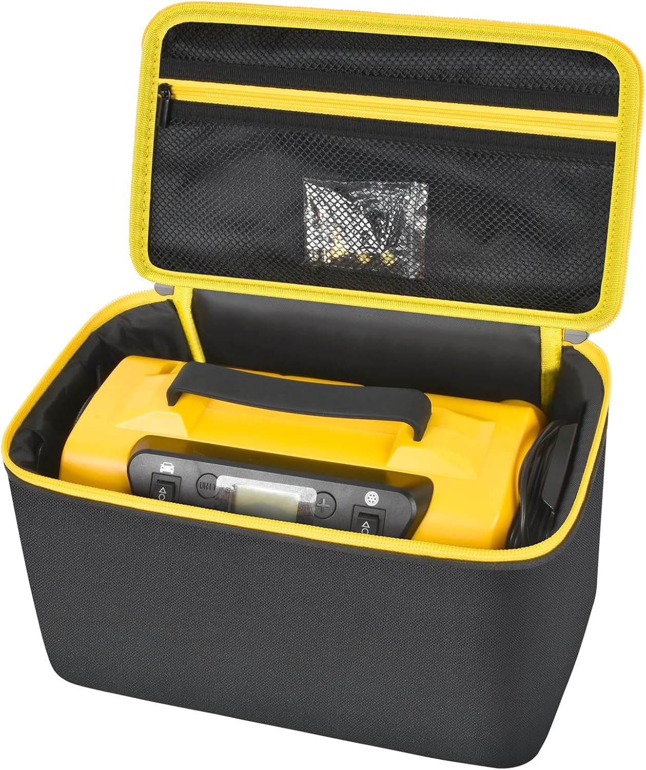 Premium Air Compressor Storage Bag - Compatible with Astroai Tire Inflator, Perfect for 150PSI 12V DC/110V AC Pumps, Convenient Carrying Case for Accessories (Black)