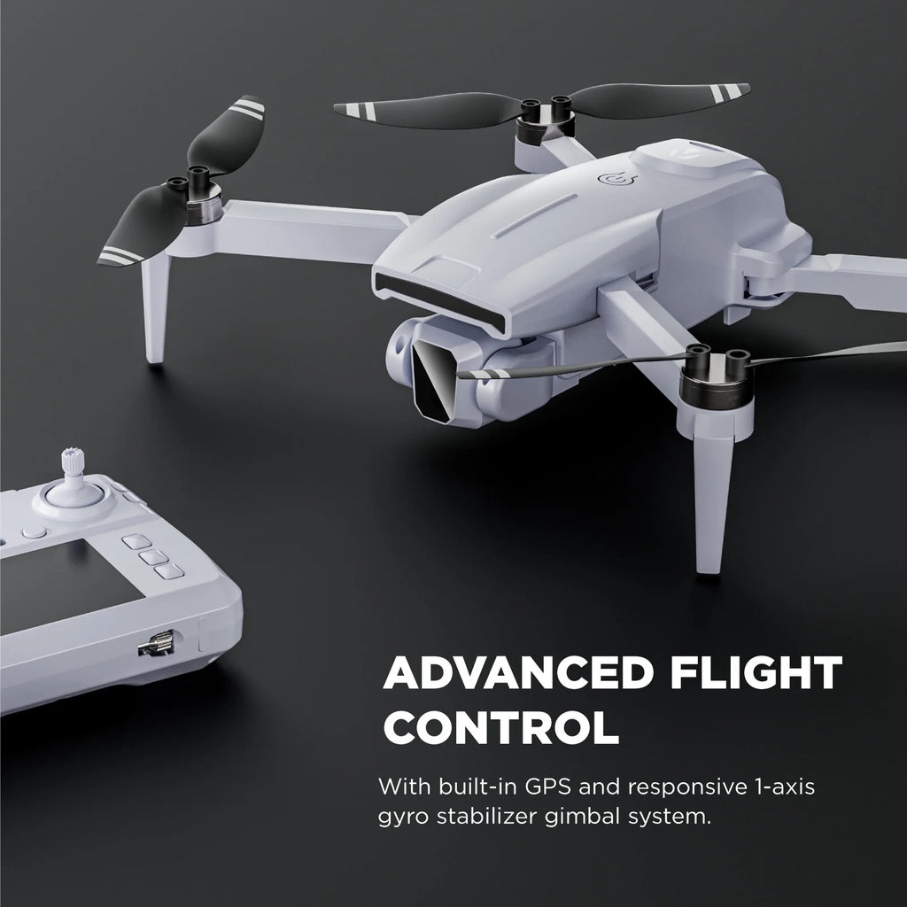 Skytrek GPS Foldable Video Drone with 1080P HD Camera, 2.8” Live Video Controller, Brushless Motors, Auto Return, and Travel Carry Case, Drone for Beginners, Aerial Photography, and Outdoor