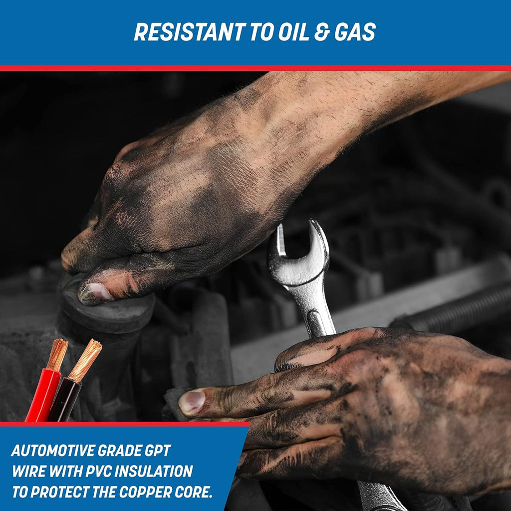 16 Gauge Wire 100Ft Oxygen Free, OFC Pure Copper Electrical 12V Low Voltage Speaker Wire Spool, 16AWG for Electric, Automotive, Trailer, Stereo, RC, Car, Home Theater, LED, Lamp Wiring