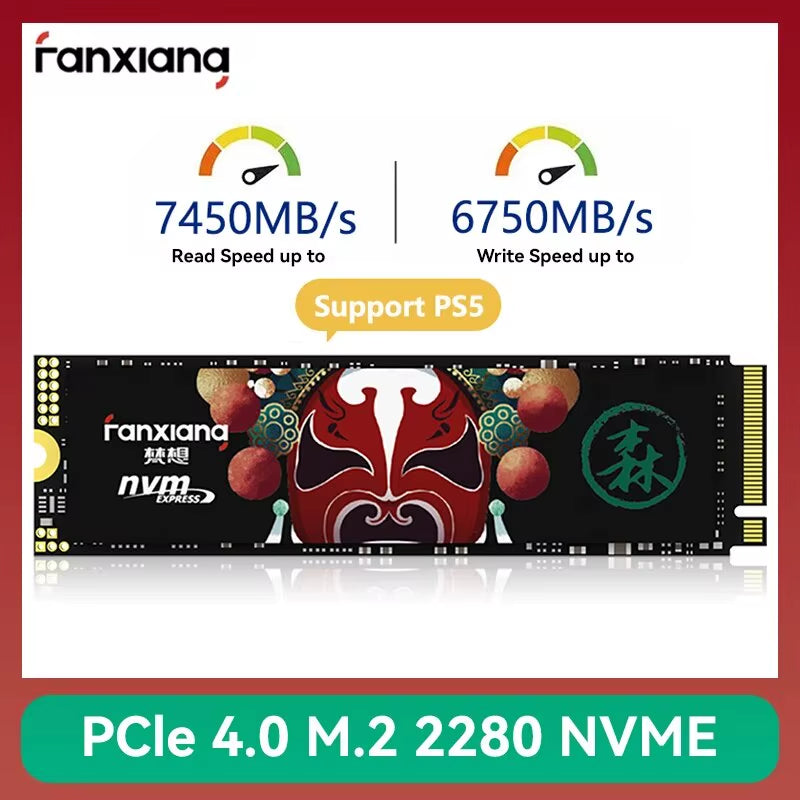 7400Mb/S SSD Nvme M.2 2280 2TB 1TB Internal Solid State Hard Disk Pcie4.0X4 2280 SSD Drive for PS5 Laptop Desktop