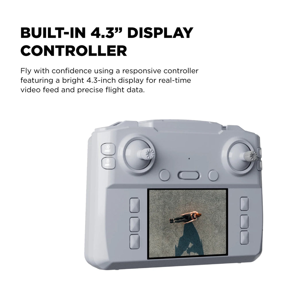 Skytrek GPS Foldable Video Drone with 1080P HD Camera, 2.8” Live Video Controller, Brushless Motors, Auto Return, and Travel Carry Case, Drone for Beginners, Aerial Photography, and Outdoor